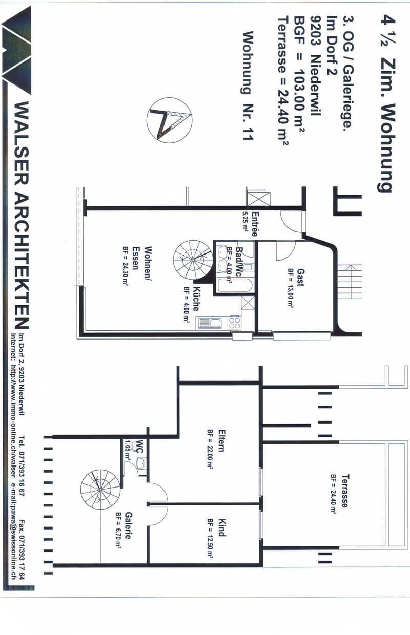 schöne 4.5-Zimmer-Attikawohnung im Zentrum von Niederwil (2)