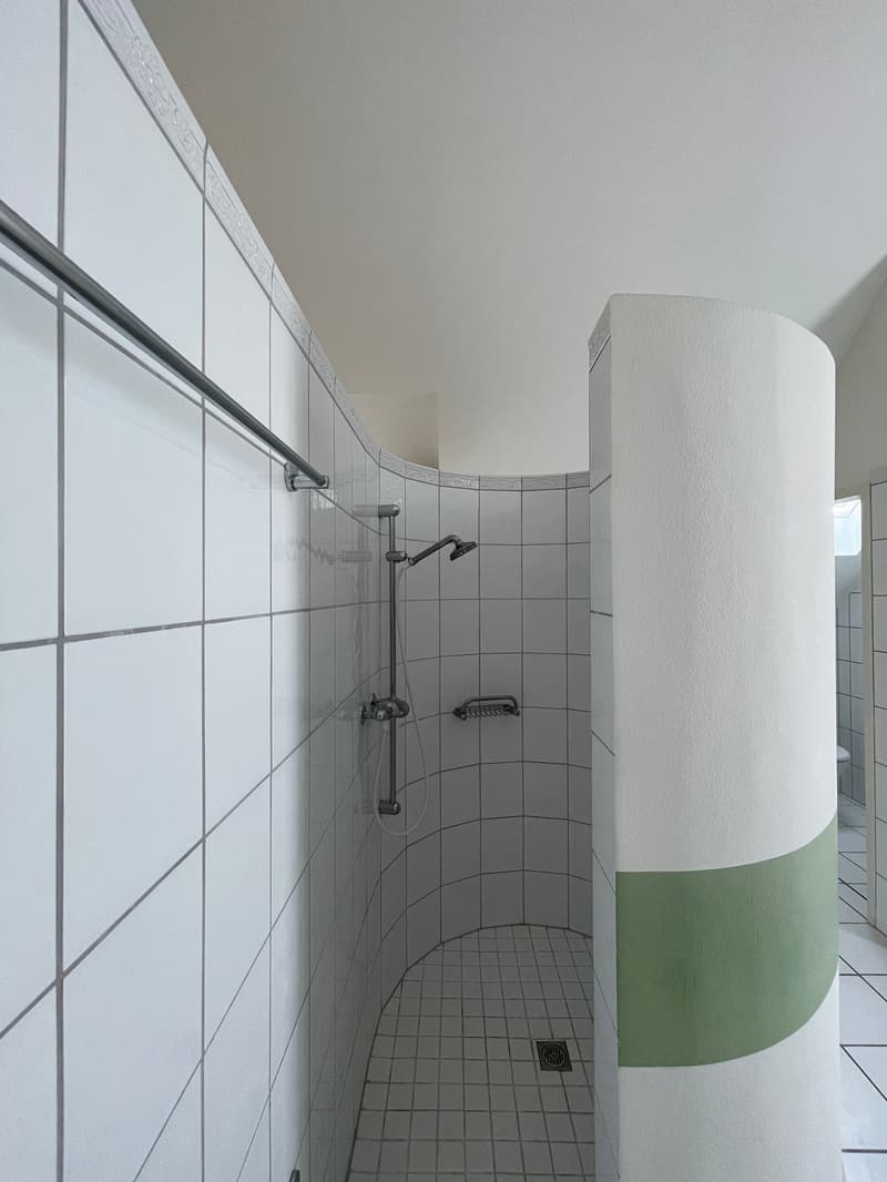 Dusche im Dachgeschoss