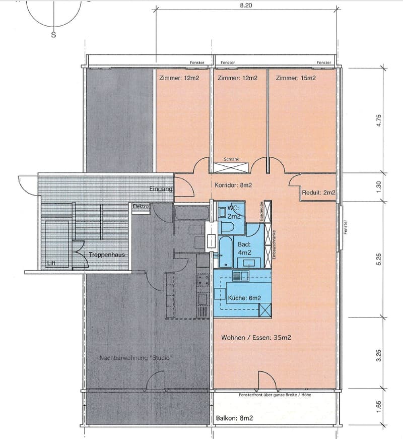 Frisch sanierte 4.5-Zimmer-Wohnung mit Blick auf die Berge (17)