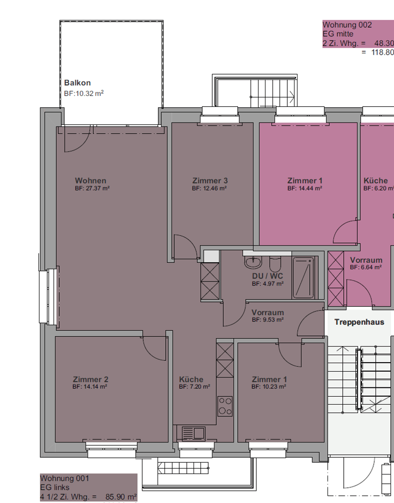 Moderne 4.5-Zimmer-Wohnungen mit grossem Balkon (10)