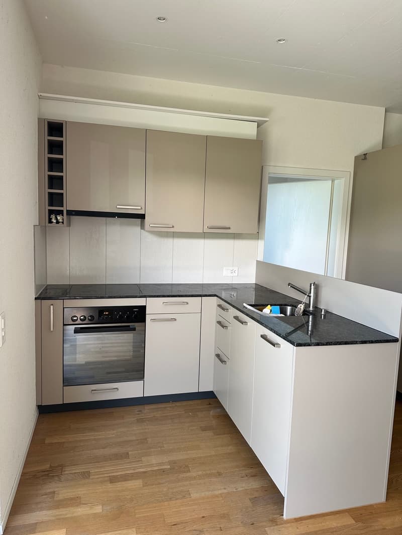 moderne 2-Zimmer-Wohnung mit gedecktem Sitzplatz in der alten Käserei, Detligen (7)