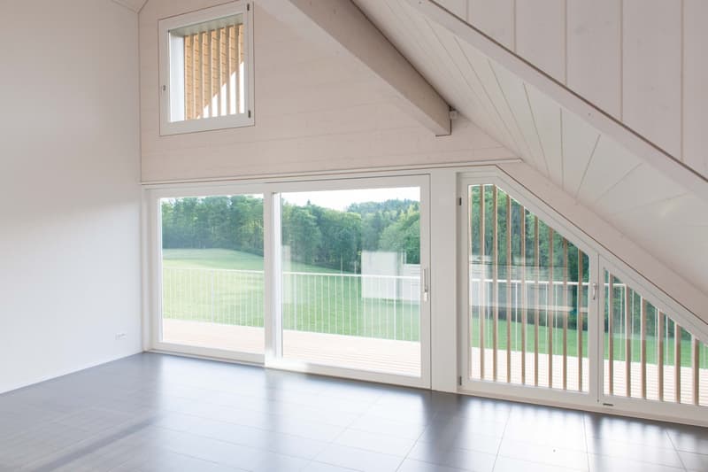 Grosszügige, moderne 4 1/2-Zimmer-Dachwohnung mit Galerie und Sicht ins Grüne in Rapperswil / BE (3)