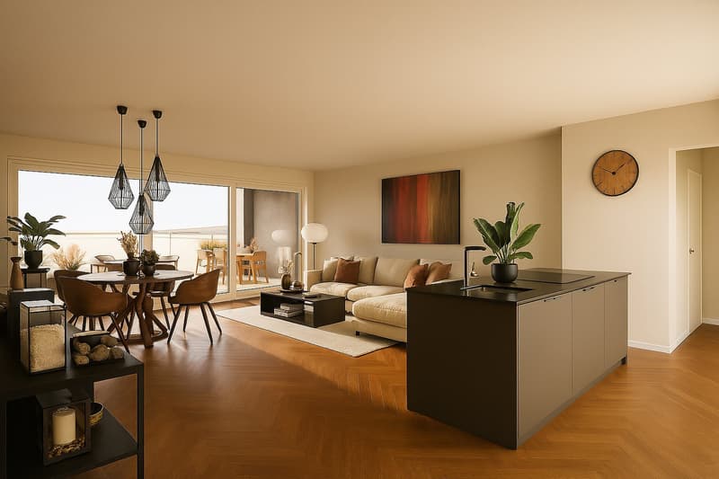Exklusive 5.5-Zimmer-Wohnung mit Ausblick in Gommiswald (7)