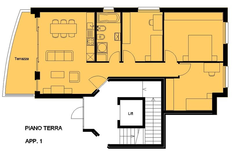 Stabio – si affitta 4.5 locali moderno e ben collegato (1)