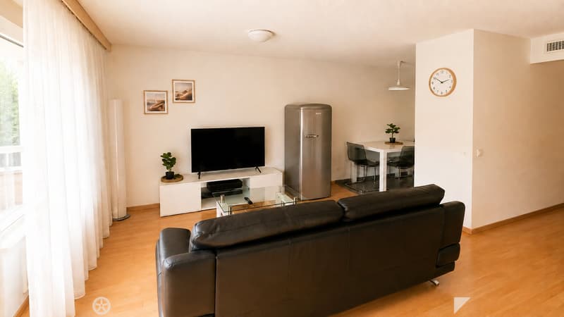 Möbliert wohnen im Herzen von Biel – 40 m², Balkon, Klima & Sauna (4)