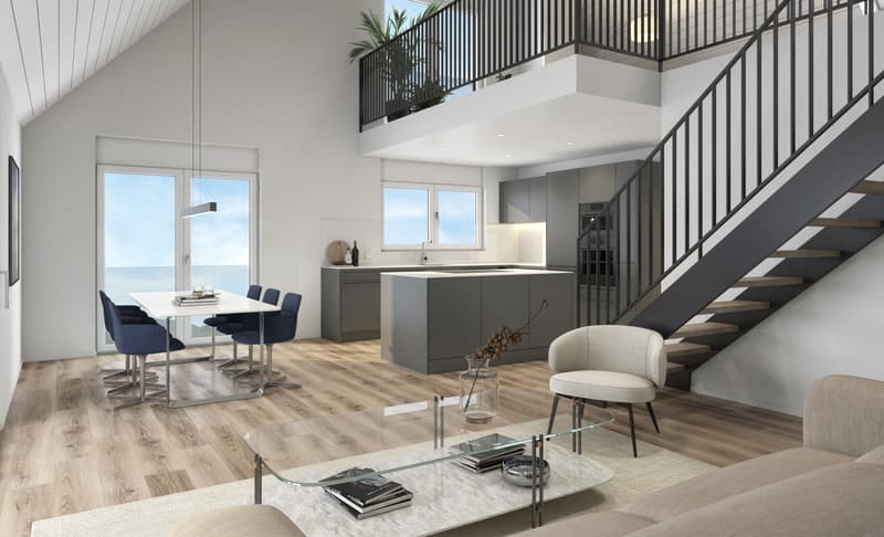 Moderne 5.5-Zimmer-Dachgeschosswohnung mit Galerie an ruhiger Lage von Etziken (9)