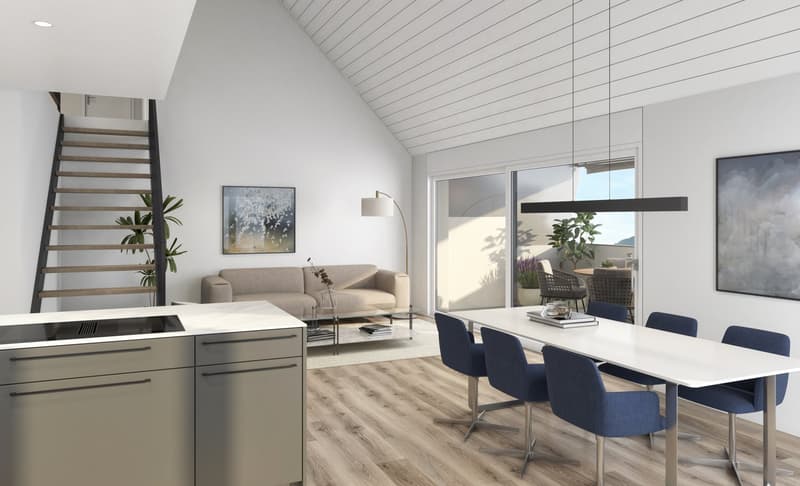Moderne 4.5-Zimmer-Dachgeschosswohnung mit Galerie an ruhiger Lage von Etziken (10)