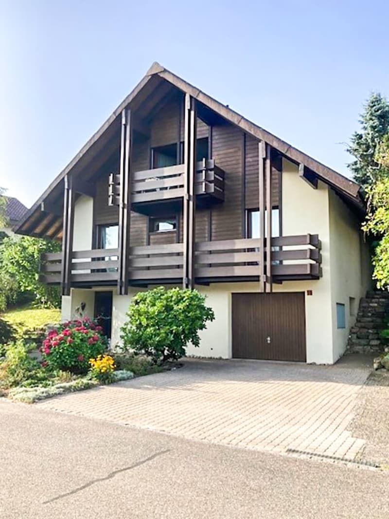 Garage mit Vorplatz (zusätzlicher AAP rechts ausserhalb Foto)