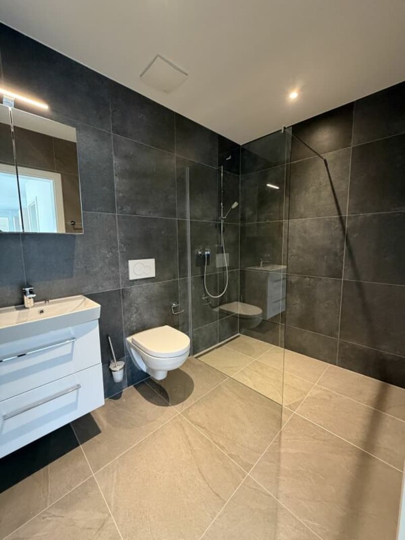 WC mit Duschkabine