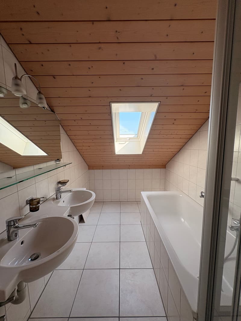 Wunderschöne preisgünstige Dachwohnung mit Cheminée, ruhig und doch zentral (18)