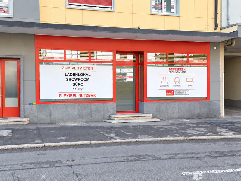 Eingang mit Schaufenster