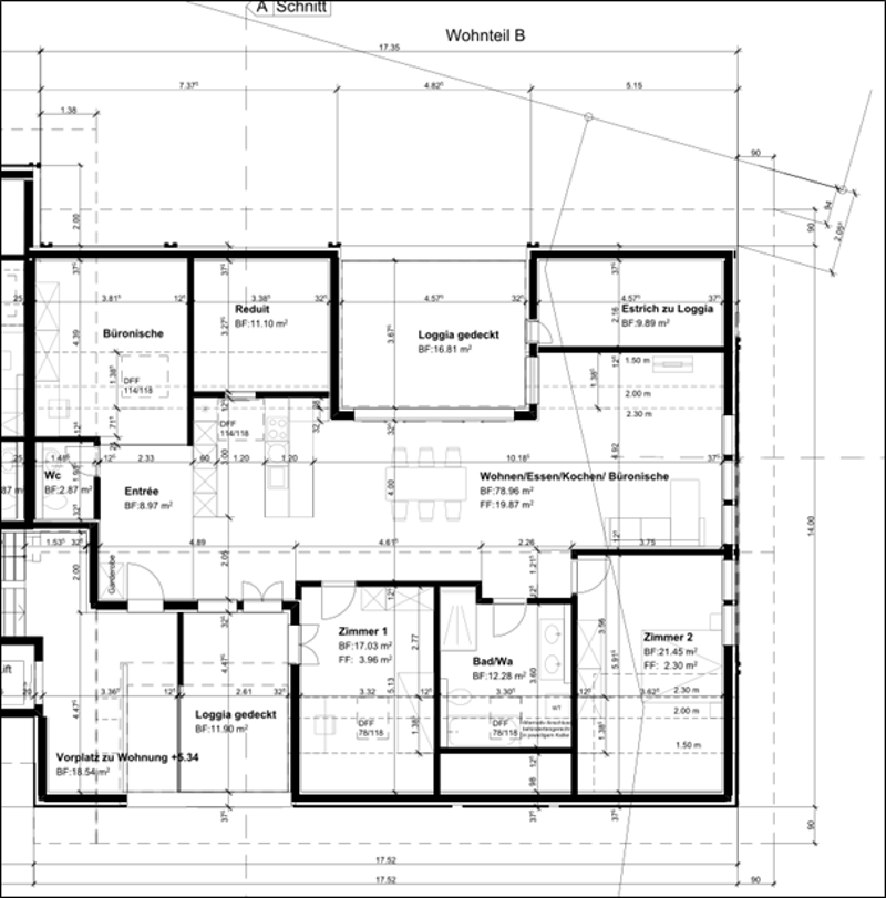 entrance, bedroom 1, bedroom 2, bathroom, living area, kitchen