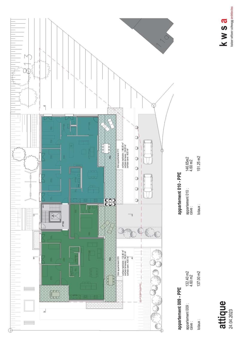 Attique neuf de 4.5 pièces avec deux terrasses (9)