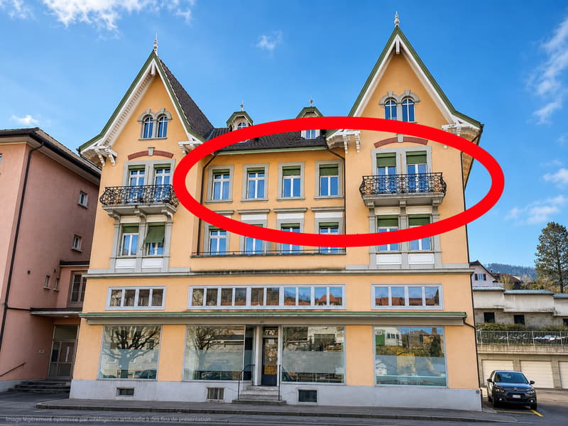 Charmant appartement 4.5 pièces rénové avec garage (9)