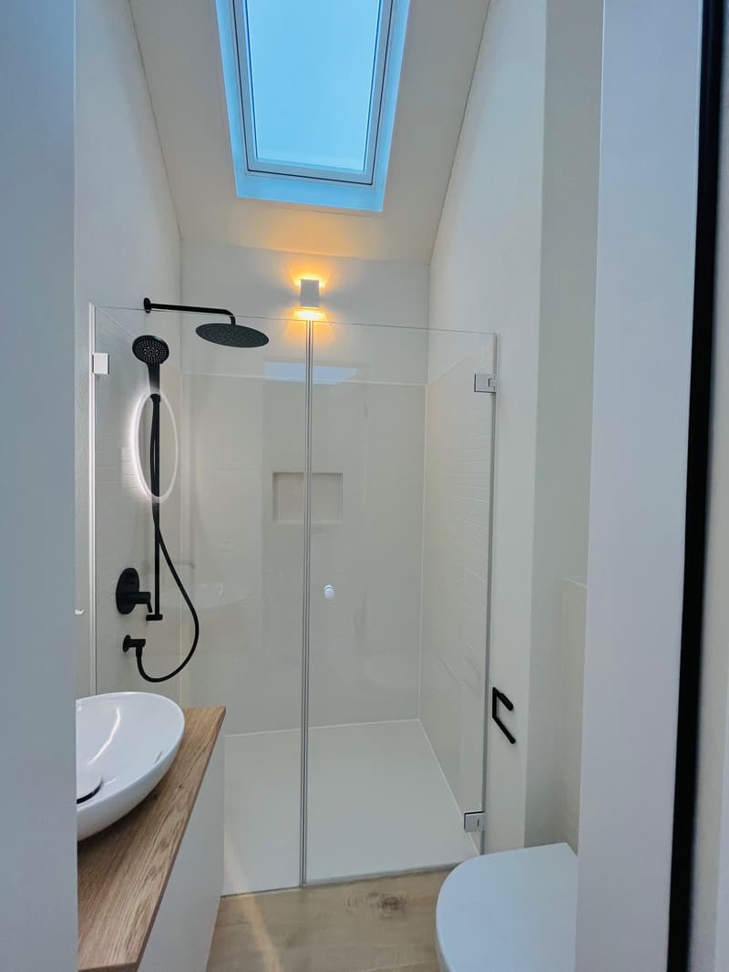 Badezimmer im Attikageschoss