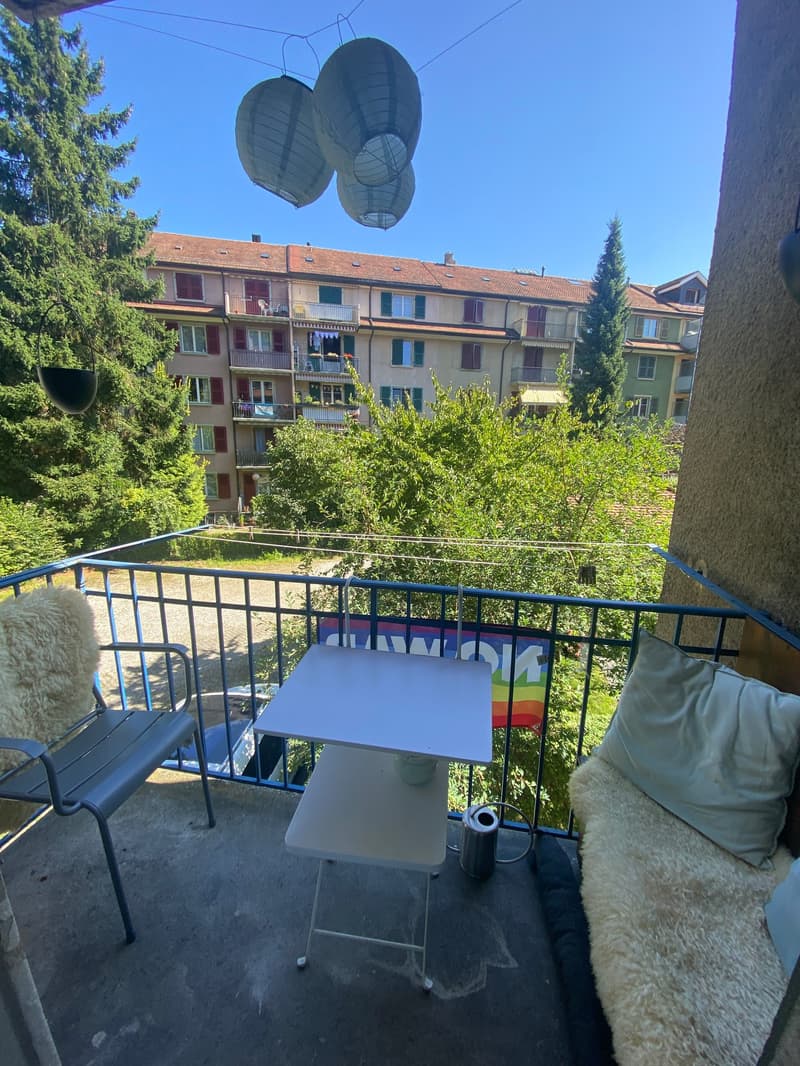 Charmante 3-Zimmer-Altbauwohnung mit Balkon in Bern (1)