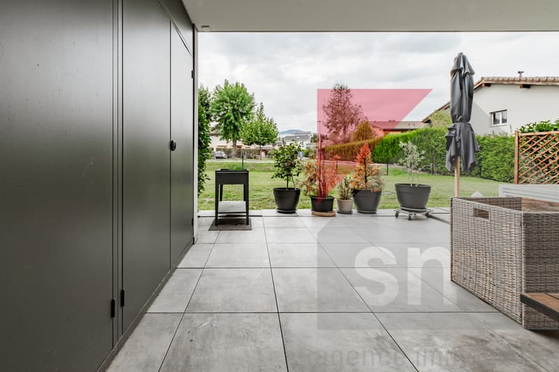 Terrasse avec rangement