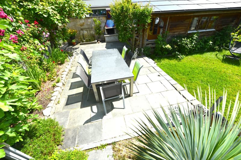 Garten-Sitzplatz Ansicht west