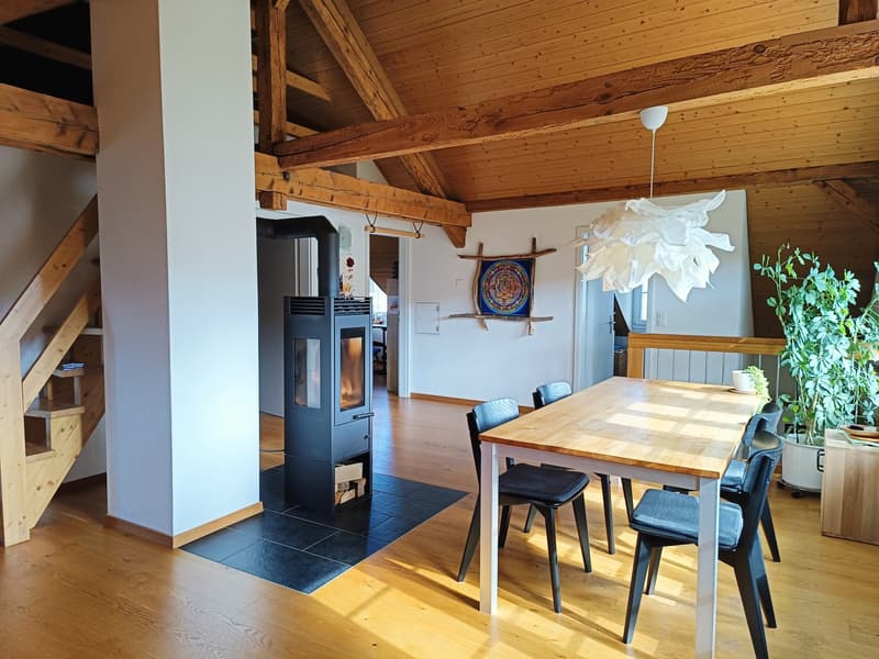 Helle 3 1/2-Zimmer-Dachwohnung mit Terrasse in Galmiz (4)