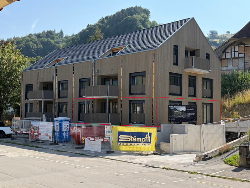 Gemütlicher Sitzplatz, grosse Wohnung! Bezug im Dezember 2026 möglich! Sie wählen den Innenausbau! (1)