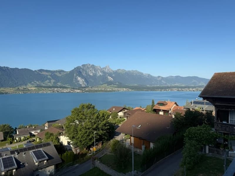 Charmante 4-Zimmer-Dachwohnung mit traumhaftem See- und Bergblick in Oberhofen am Thunersee (3)