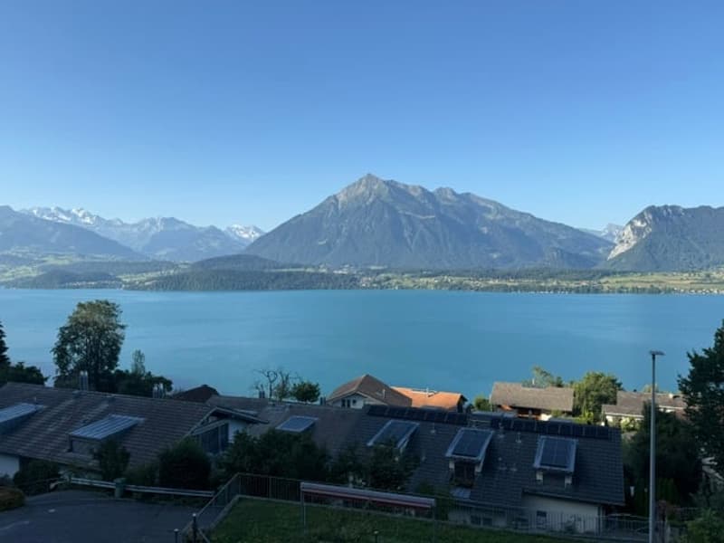 Charmante 4-Zimmer-Dachwohnung mit traumhaftem See- und Bergblick in Oberhofen am Thunersee (2)