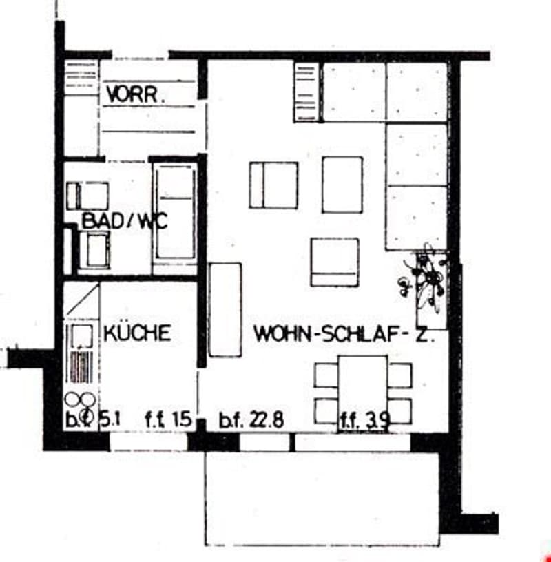 Charmante 1.5-Zimmer-Wohnung mit Balkon in Jona (2)