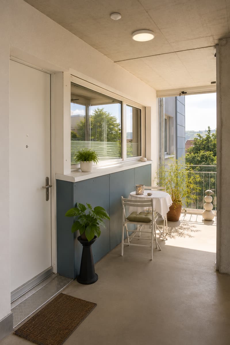 Charmante 5.5-Zimmer-Wohnung mit Balkon und herrlicher Aussicht in Rubigen (8)