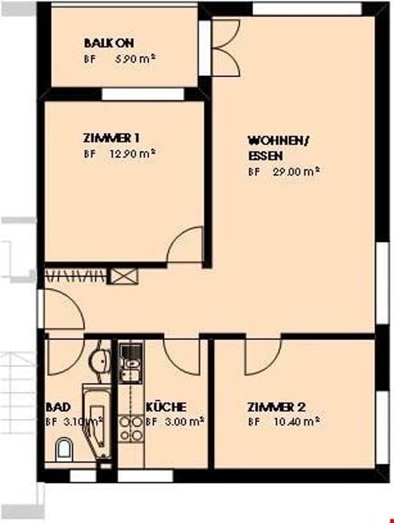 Helle 3.5-Zimmer-Wohnung mit Balkon in Arbon – ab September 2026 verfügbar (3)
