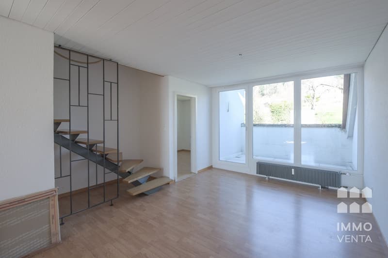 Sonnige 3-Zimmer-Maisonette mit Balkon / Duplex lumineux de 3 pièces avec balcon (9)