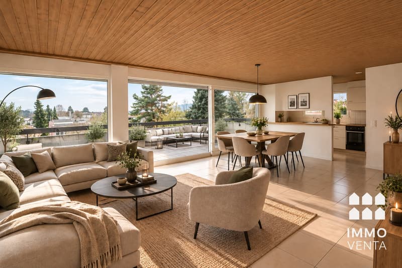 Helle Attika-Wohnung mit Terrasse und Aussicht in Ipsach (1)