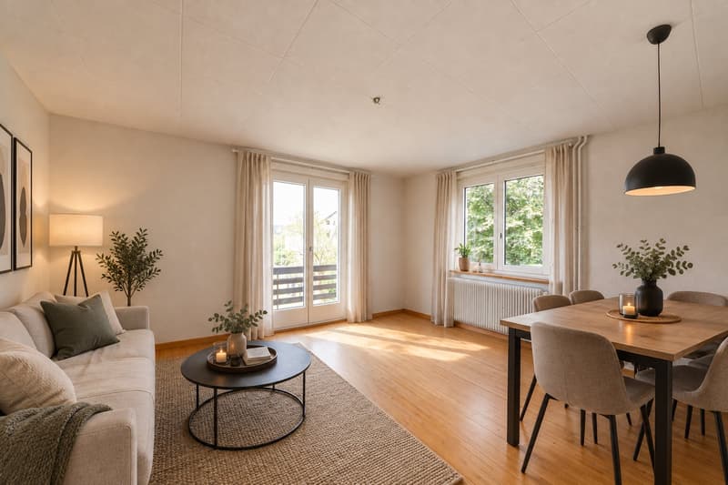 3.5-Zimmer-Wohnung mit Balkon in Orpund (1)