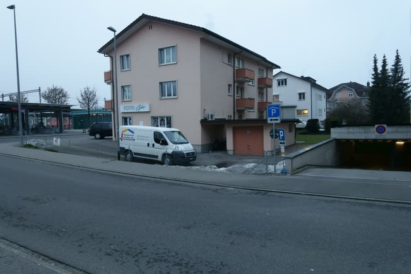 Sicht Richtung Bahnhof