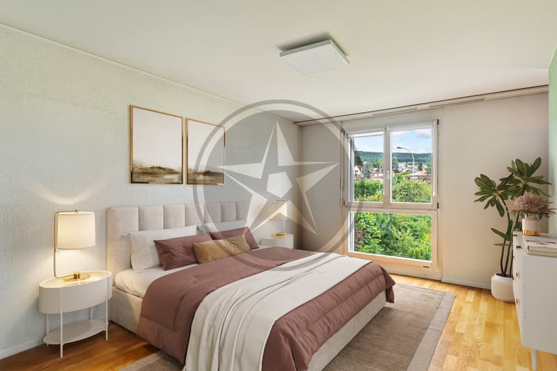 Charmant appartement traversant de 4,5 pièces avec grand balcon (5)