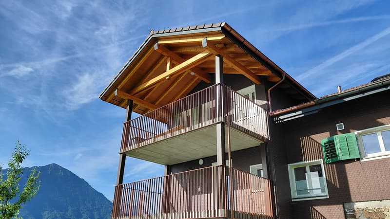 3 1/2 Zimmer Dachwohnung mit Topaussicht auf See und Berge (8)