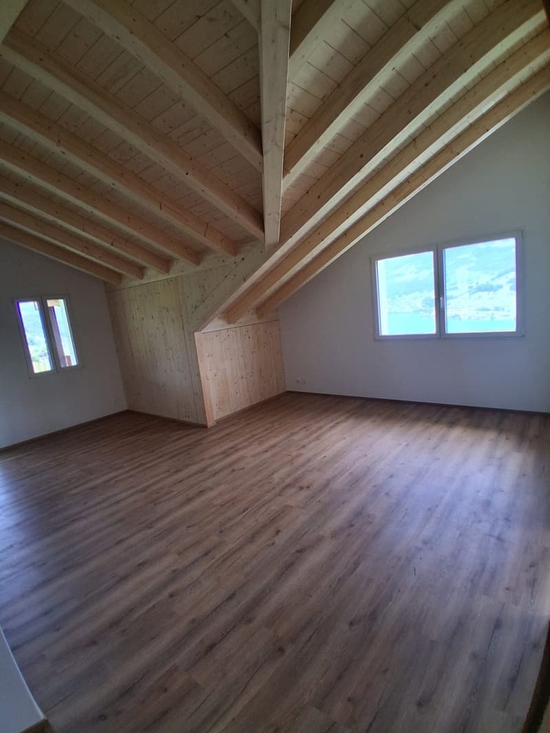 3 1/2 Zimmer Dachwohnung mit Topaussicht auf See und Berge (6)