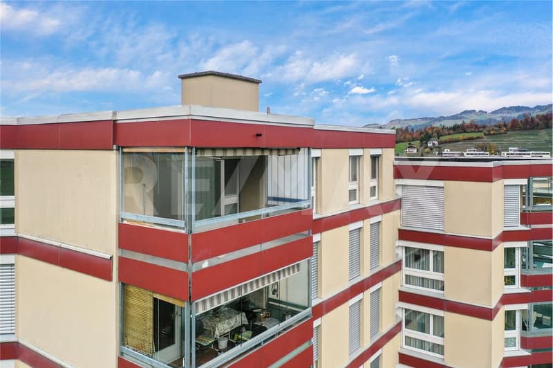 En haut de tout : appartement de 4,5 pièces au dernier étage lumineux avec vue lointaine (12)
