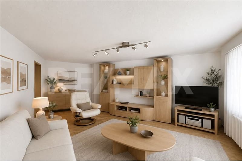 Geräumige 2½-Zimmer-Wohnung mit Balkon und Bergsicht - ideal zum Wohnen oder Vermieten (4)