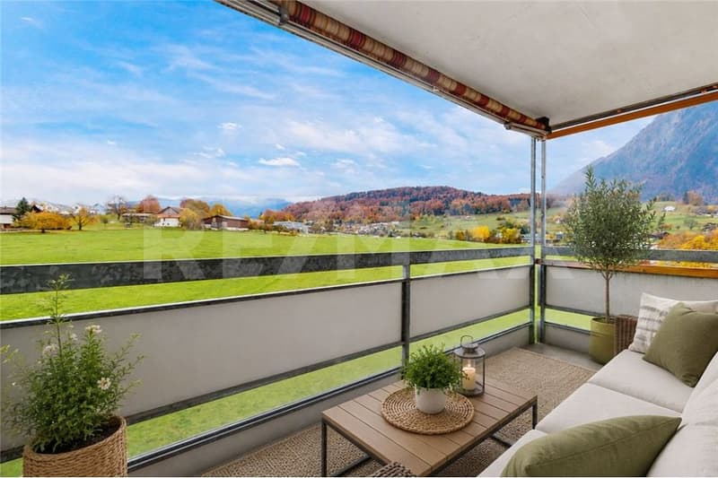 Die Aussicht inklusive - 4½-Zimmer-Dachwohnung im obersten Geschoss (2)
