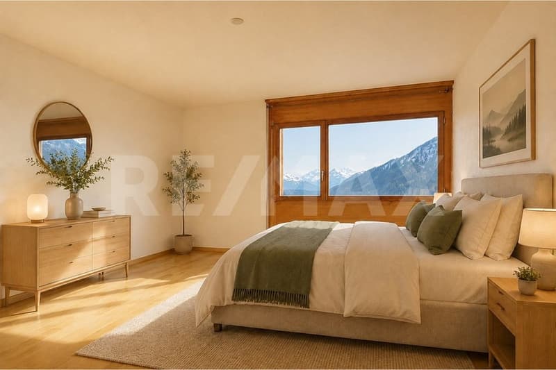 Ferienwohnung in Sigriswil mit Berg- und Seeblick (7)
