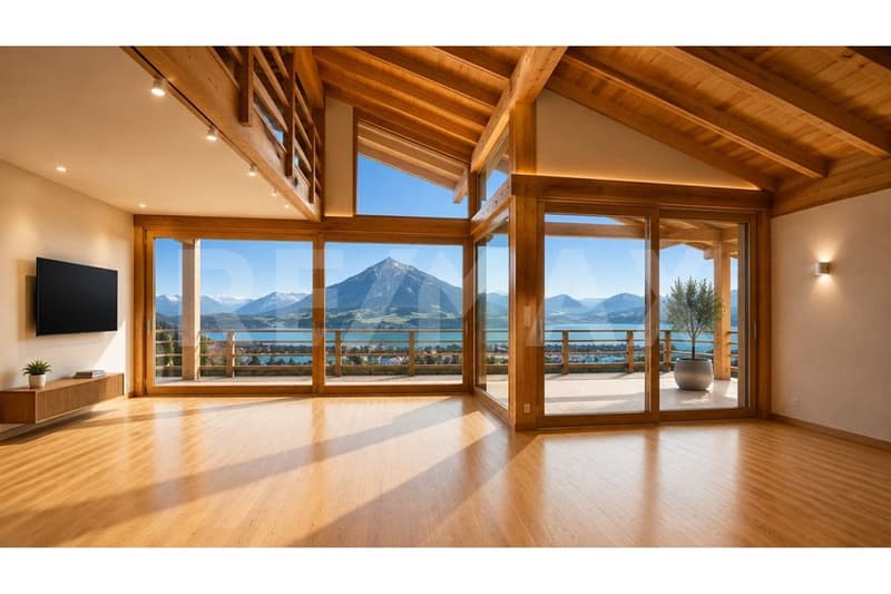 Ferienwohnung in Sigriswil mit Berg- und Seeblick (2)