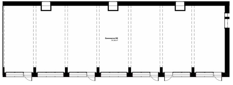 Arcade de 192m2 avec vitrine (3)