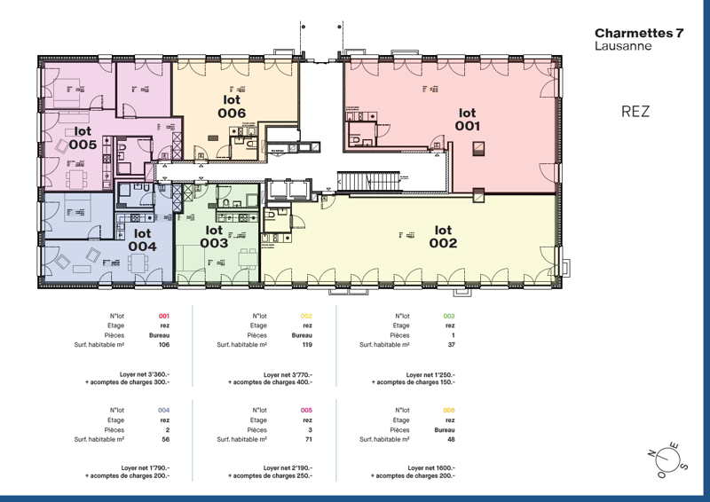 3 bureaux rénovés à louer, de 48m2 à 119m2, au coeur de Lausanne (4)