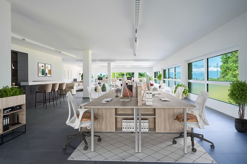 Surface de bureau de 70m2 et 100m2 à Saint-Légier (1)