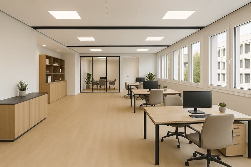 Visualisierung: Büro mit Möbel