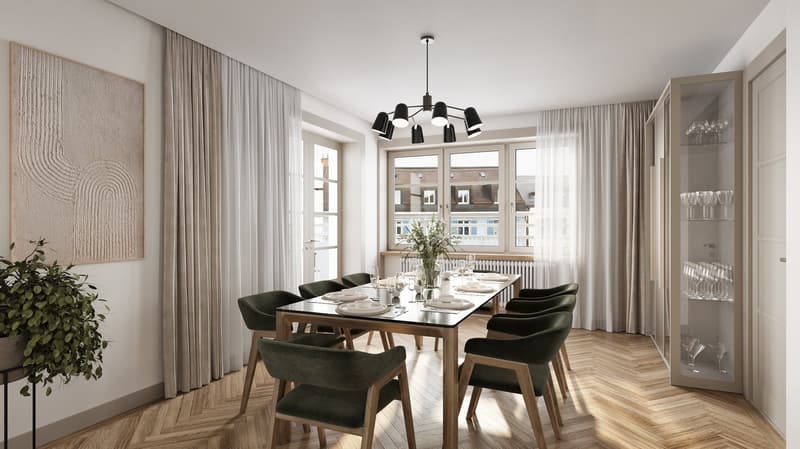 Erstvermietung - Exklusive 5,5-Zimmer-Wohnung in Zürich Wollishofen (2)