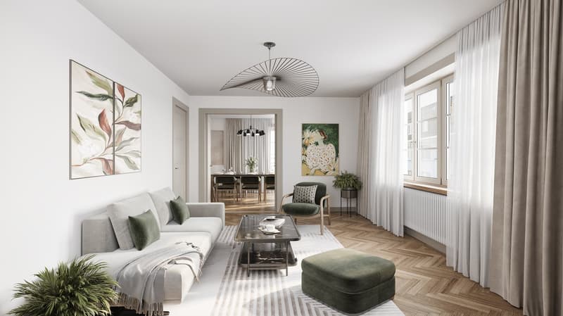 Erstvermietung - Exklusive 5,5-Zimmer-Wohnung in Zürich Wollishofen (1)