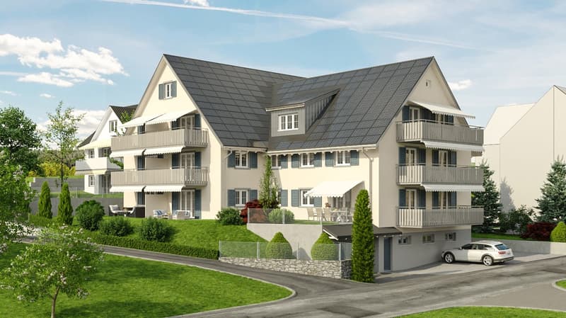 3.5 Zimmerwohnungim EG mit 82m2, Balkon 14 m2 Sitzplatz 12 m2, Richtung Süden (6)