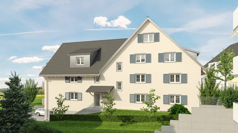 3.5 Zimmerwohnungim EG mit 82m2, Balkon 14 m2 Sitzplatz 12 m2, Richtung Süden (5)