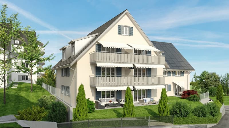 3.5 Zimmerwohnungim EG mit 82m2, Balkon 14 m2 Sitzplatz 12 m2, Richtung Süden (4)